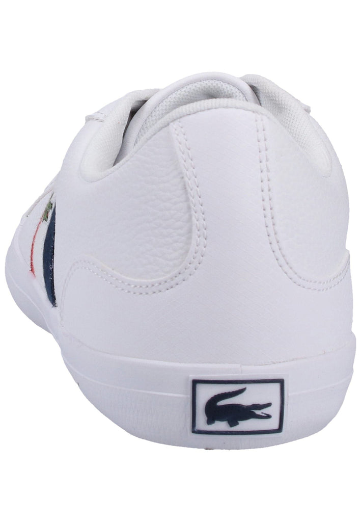 Lacoste Sneaker Leder/Textil Weiß/Rot