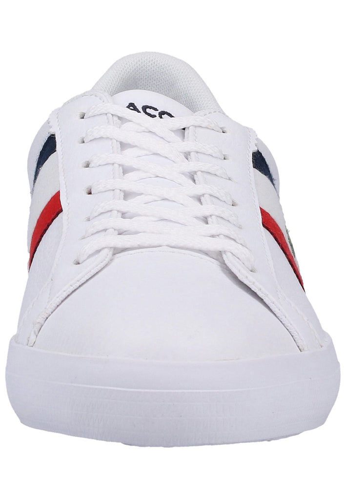 Lacoste Sneaker Leder/Textil Weiß/Rot
