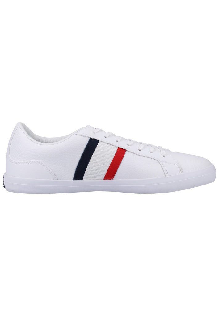 Lacoste Sneaker Leder/Textil Weiß/Rot