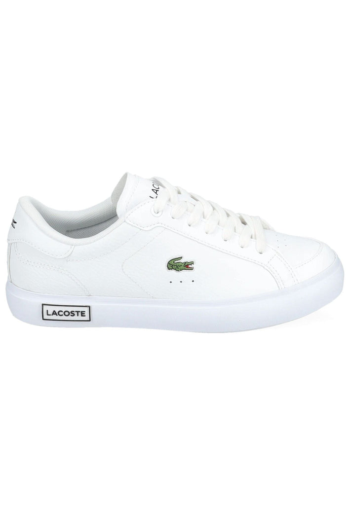 Lacoste Sneaker Leder/Textil Weiß/Schwarz