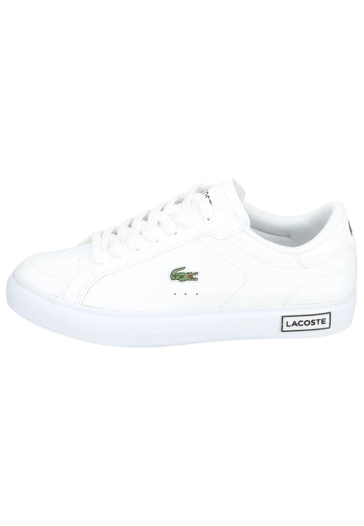 Lacoste Sneaker Leder/Textil Weiß/Schwarz