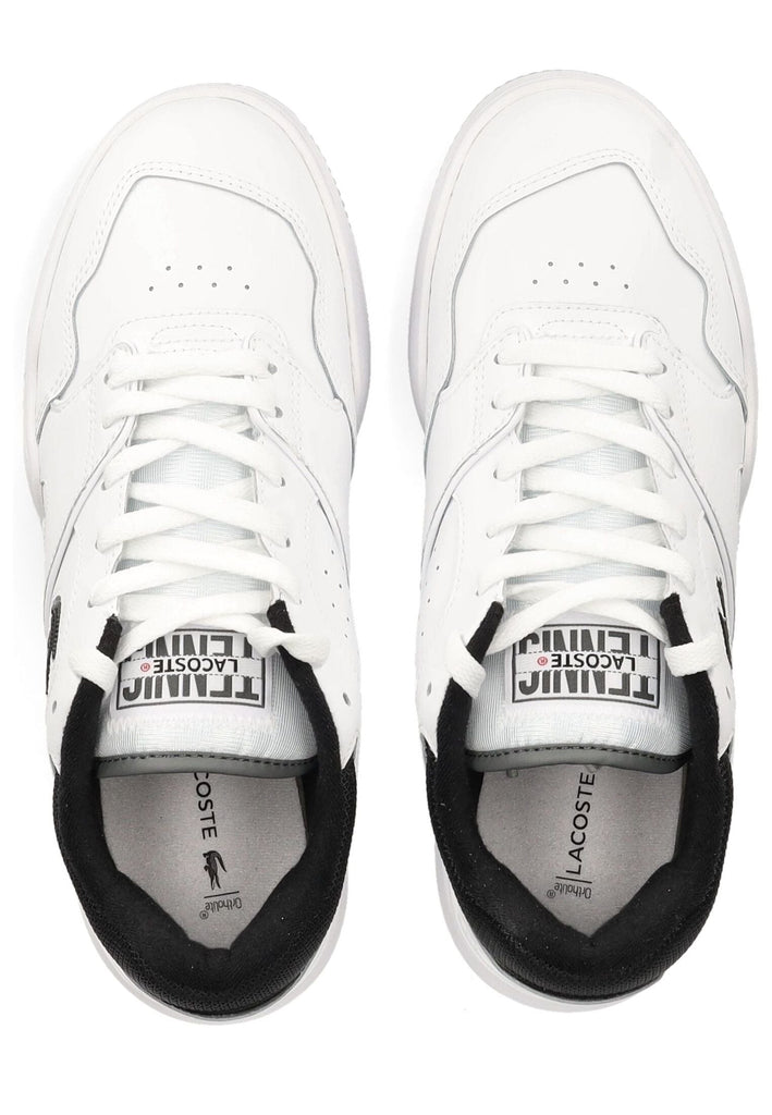 Lacoste Sneaker Leder/Textil Weiß/Schwarz