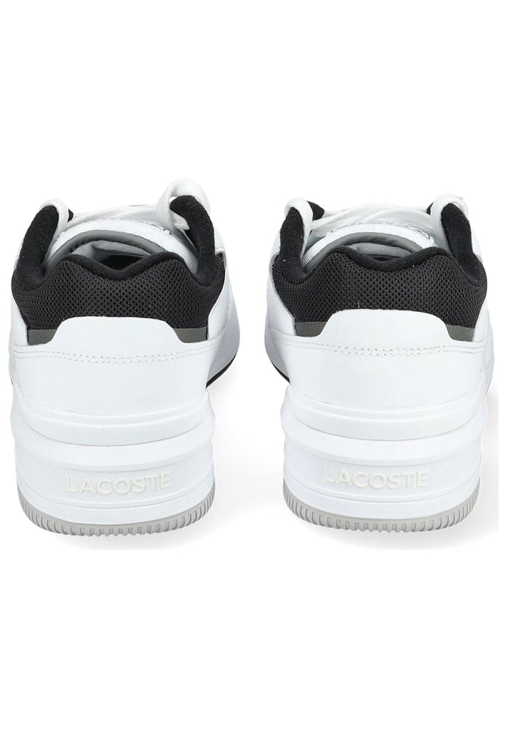 Lacoste Sneaker Leder/Textil Weiß/Schwarz