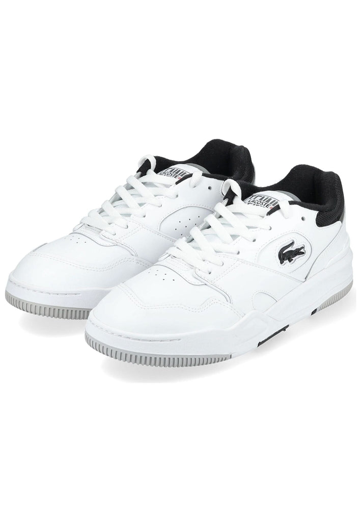 Lacoste Sneaker Leder/Textil Weiß/Schwarz
