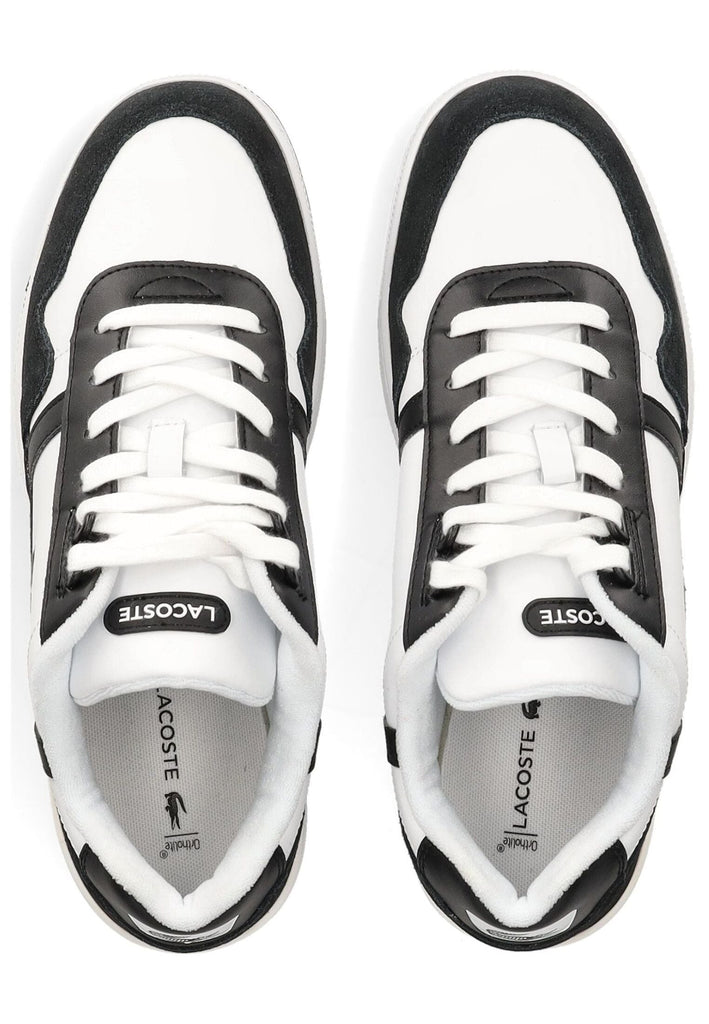 Lacoste Sneaker Leder/Textil Weiß/Schwarz
