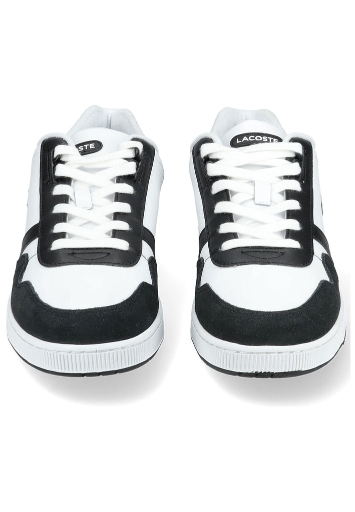 Lacoste Sneaker Leder/Textil Weiß/Schwarz