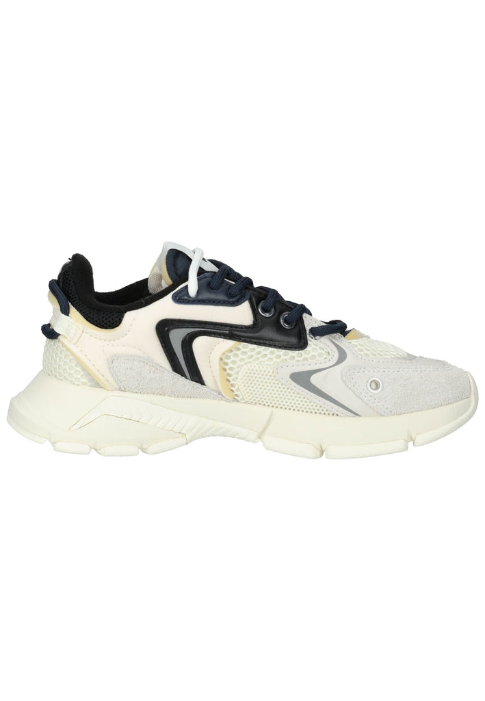 Lacoste Sneaker Leder/Textil Weiß/Schwarz