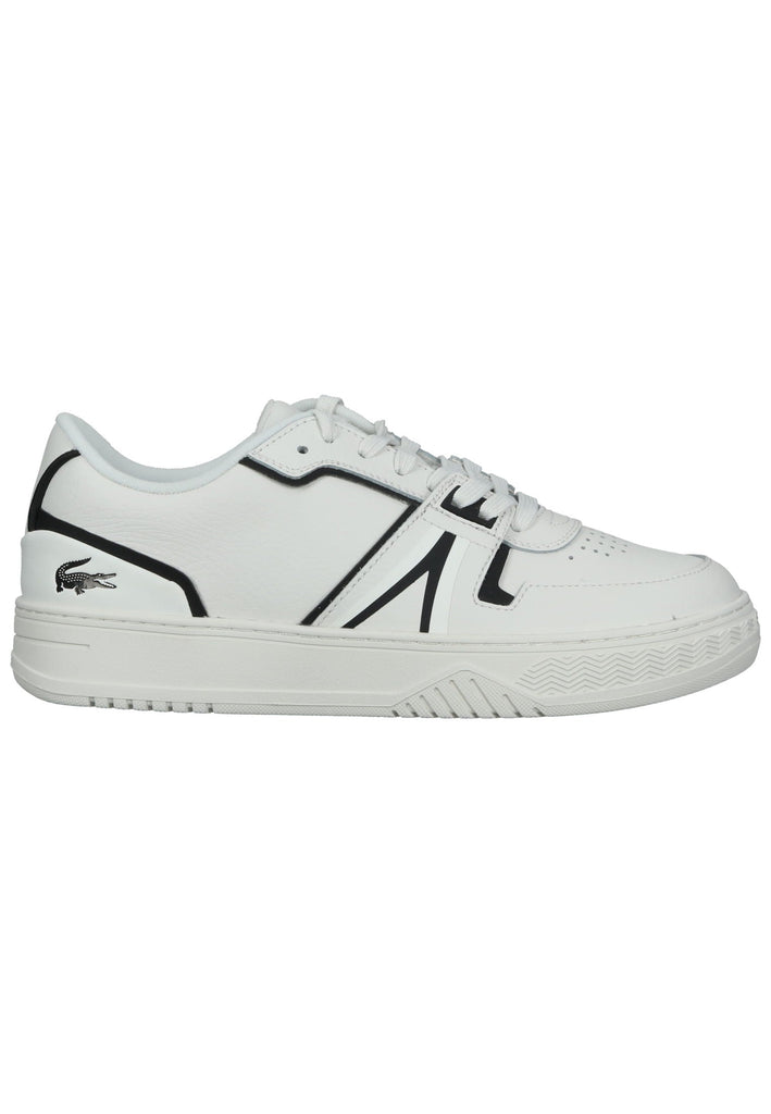 Lacoste Sneaker Leder/Textil Weiß/Schwarz