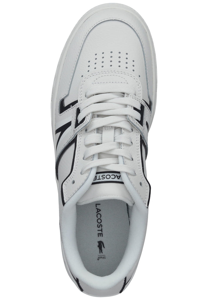 Lacoste Sneaker Leder/Textil Weiß/Schwarz
