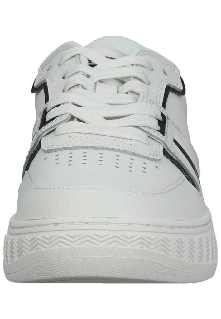 Lacoste Sneaker Leder/Textil Weiß/Schwarz