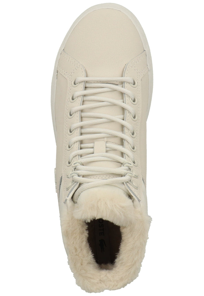 Lacoste Sneaker Leder/Textil Weiß Warmfutter