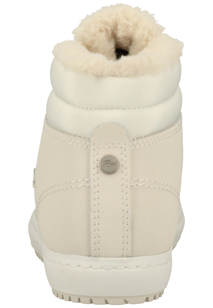 Lacoste Sneaker Leder/Textil Weiß Warmfutter