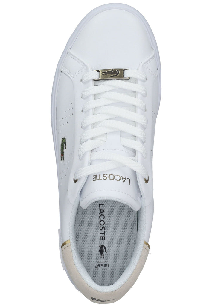 Lacoste Sneaker Leder Weiß/Beige