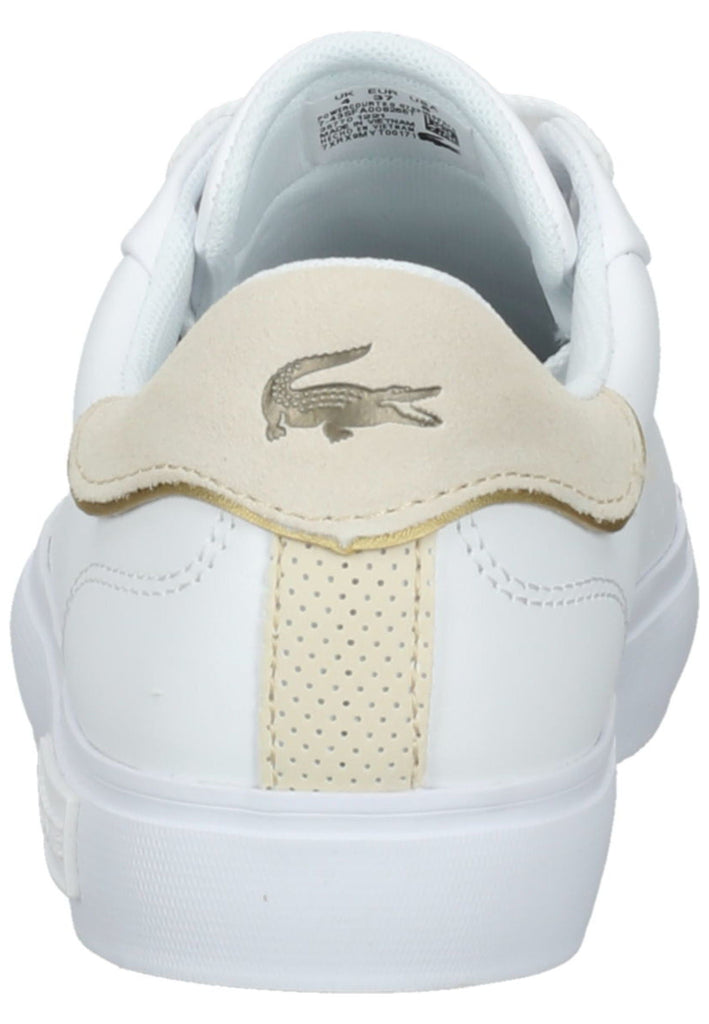 Lacoste Sneaker Leder Weiß/Beige