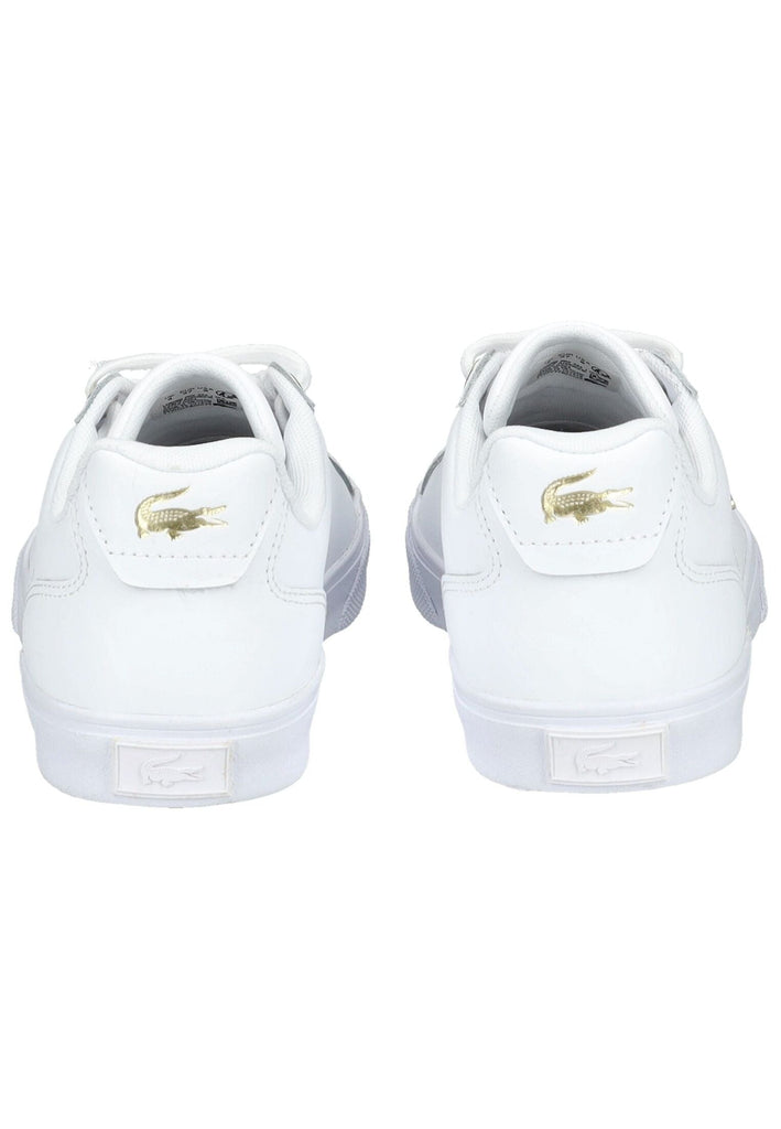 Lacoste Sneaker Leder Weiß/Gold