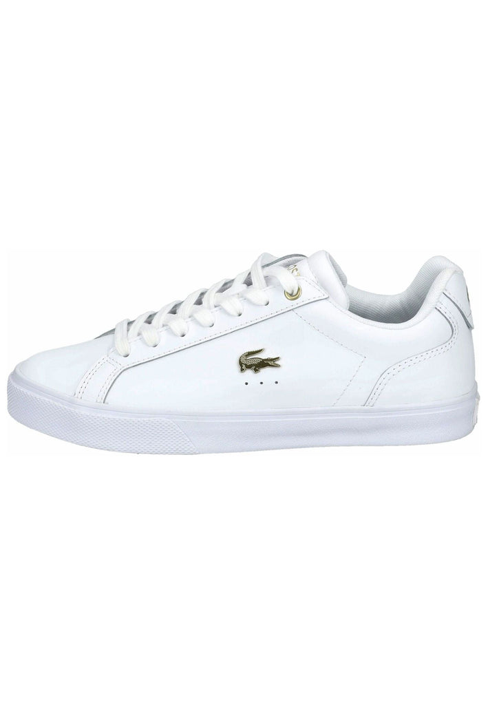 Lacoste Sneaker Leder Weiß/Gold