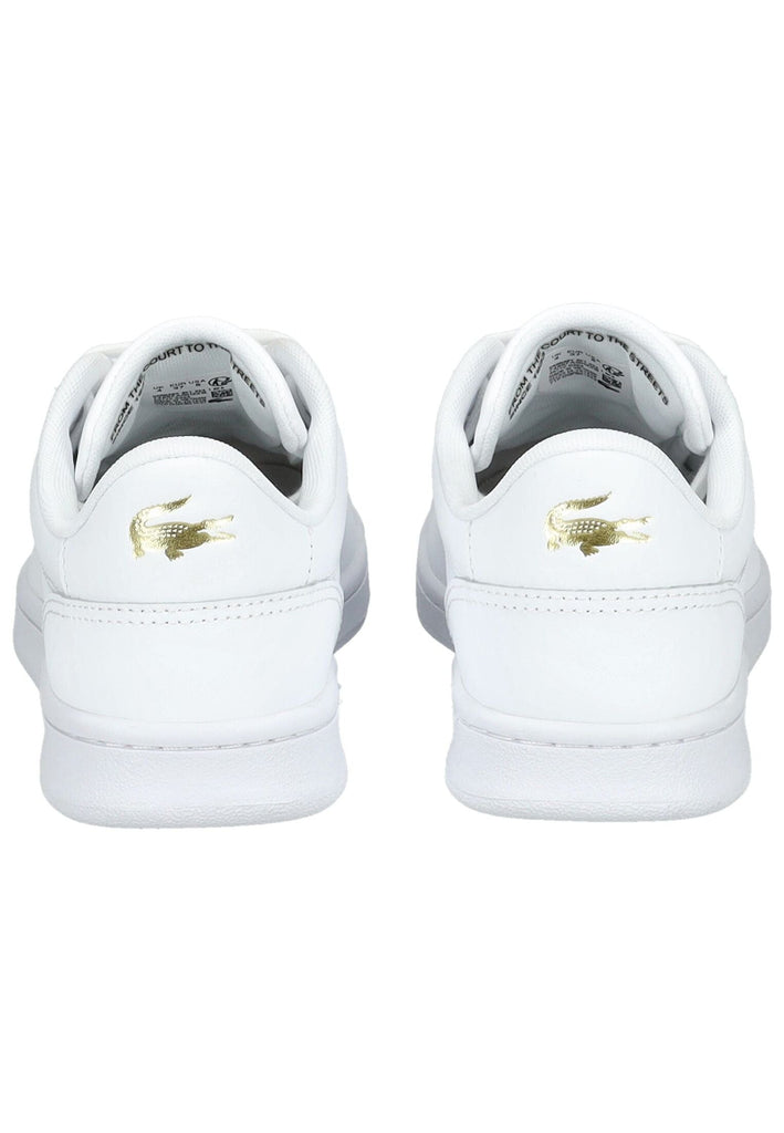Lacoste Sneaker Leder Weiß/Gold