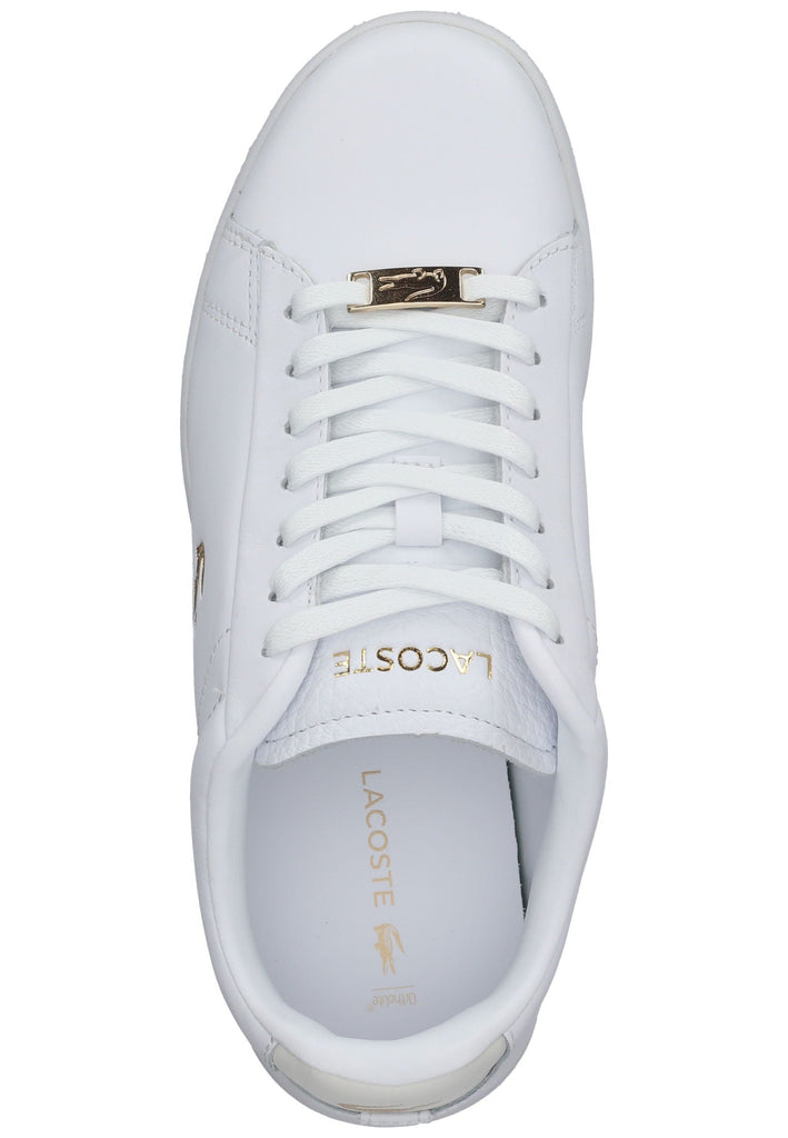 Lacoste Sneaker Leder Weiß/Gold