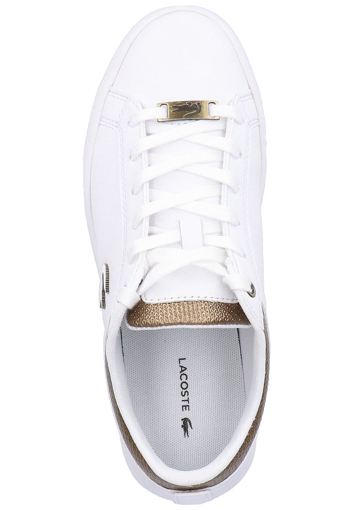Lacoste Sneaker Leder Weiß/Gold