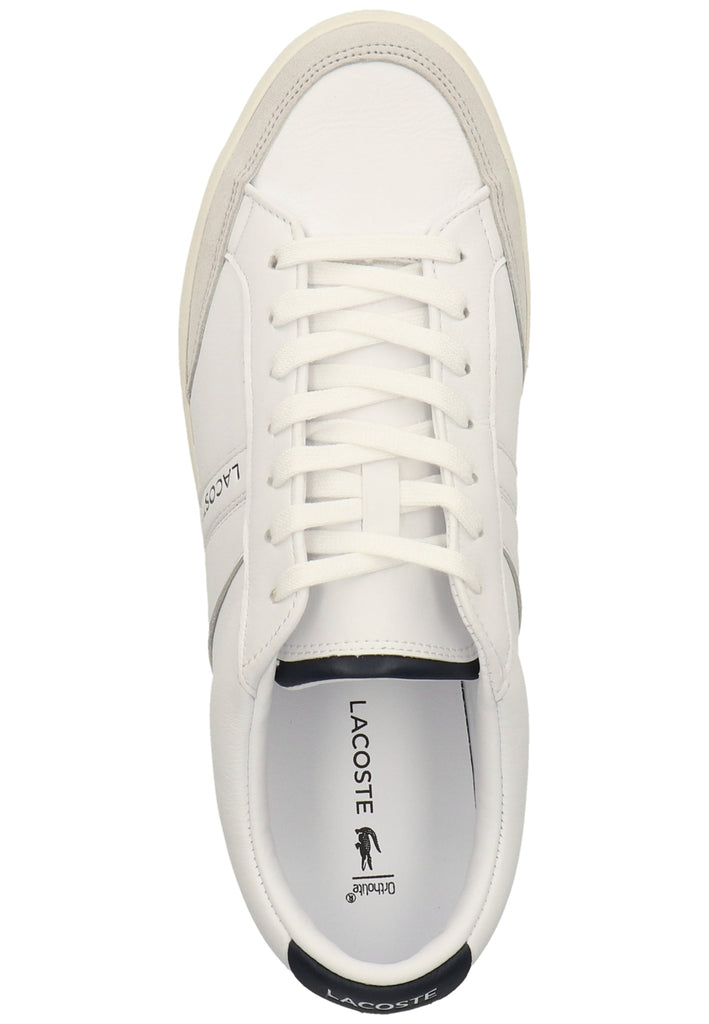 Lacoste Sneaker Leder Weiß/Grau
