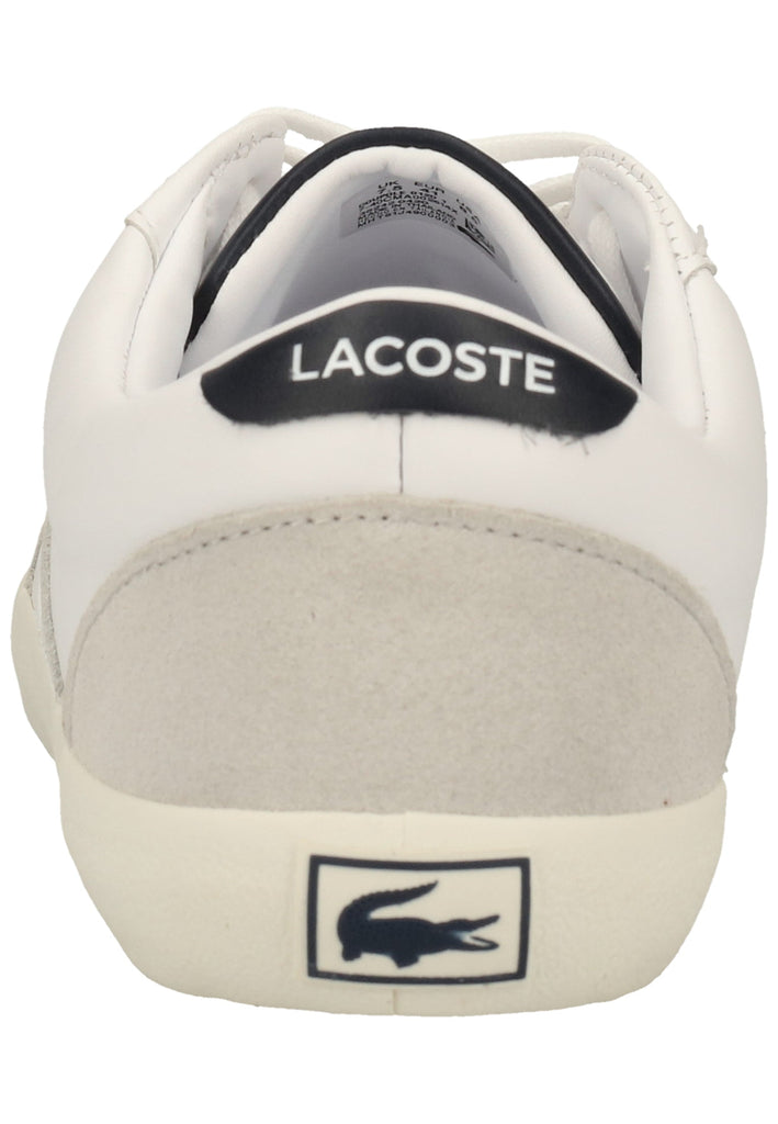 Lacoste Sneaker Leder Weiß/Grau