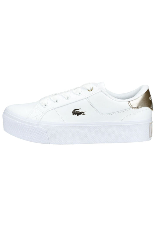 Lacoste Sneaker Leder Weiß Kombi