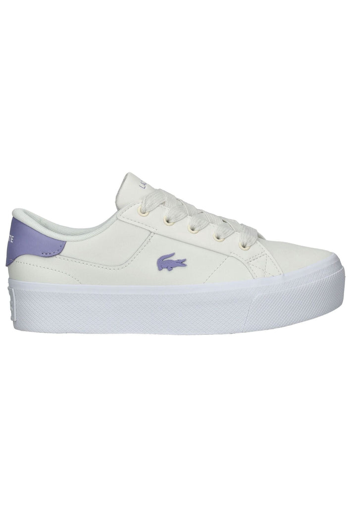 Lacoste Sneaker Leder Weiß/Lila