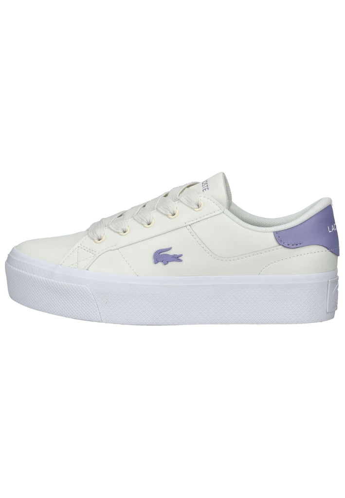Lacoste Sneaker Leder Weiß/Lila