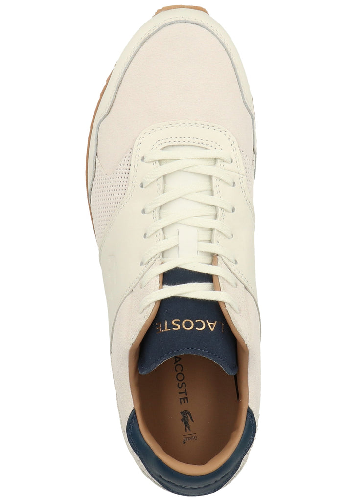 Lacoste Sneaker Leder Weiß/Navy