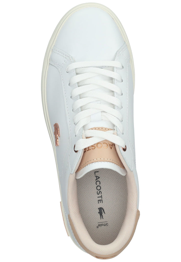 Lacoste Sneaker Leder Weiß/Pink