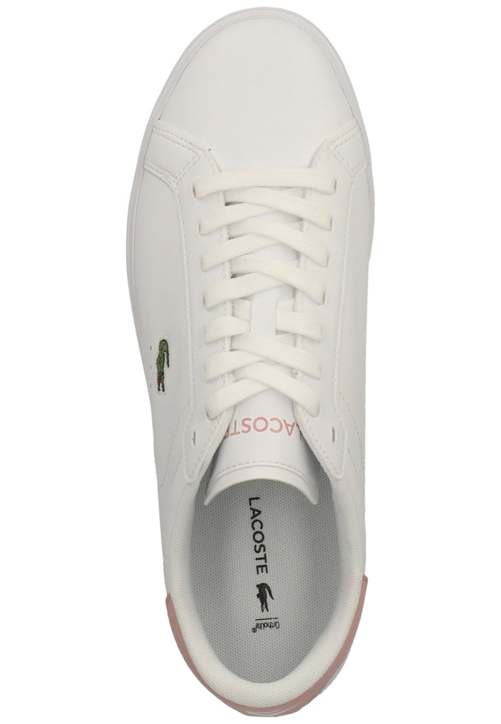 Lacoste Sneaker Leder Weiß/Pink