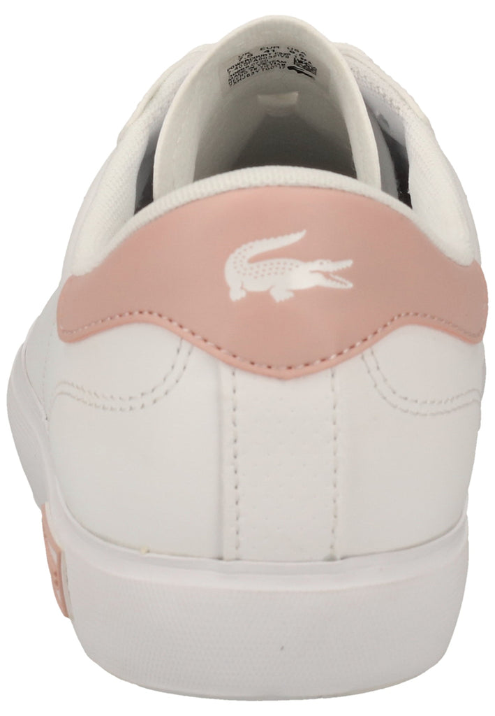 Lacoste Sneaker Leder Weiß/Pink