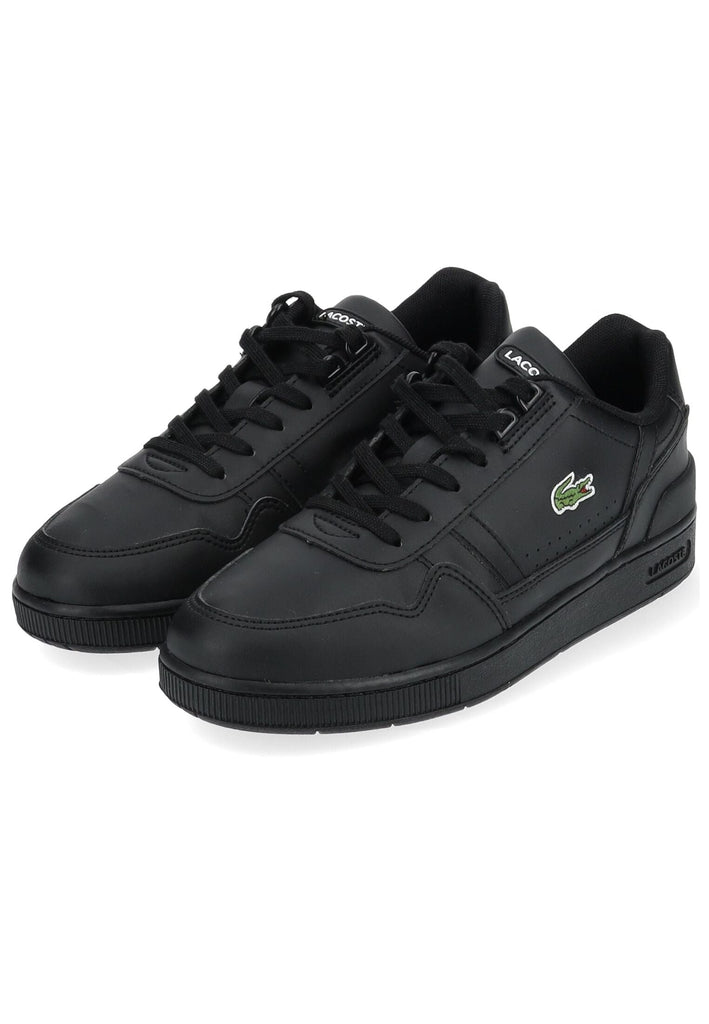 Lacoste Sneaker Lederimitat Schwarz/Schwarz