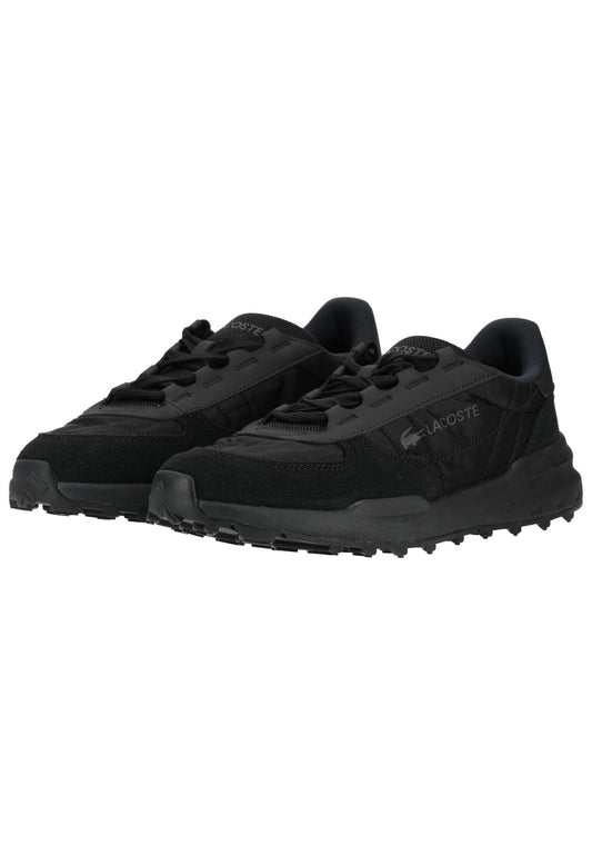 Lacoste Sneaker Lederimitat Schwarz/Schwarz