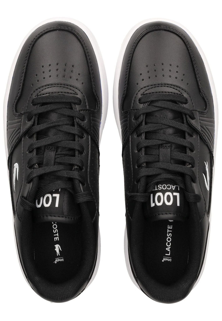 Lacoste Sneaker Lederimitat Schwarz/Weiß