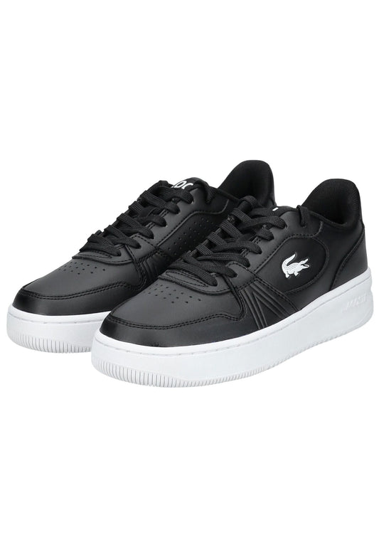 Lacoste Sneaker Lederimitat Schwarz/Weiß