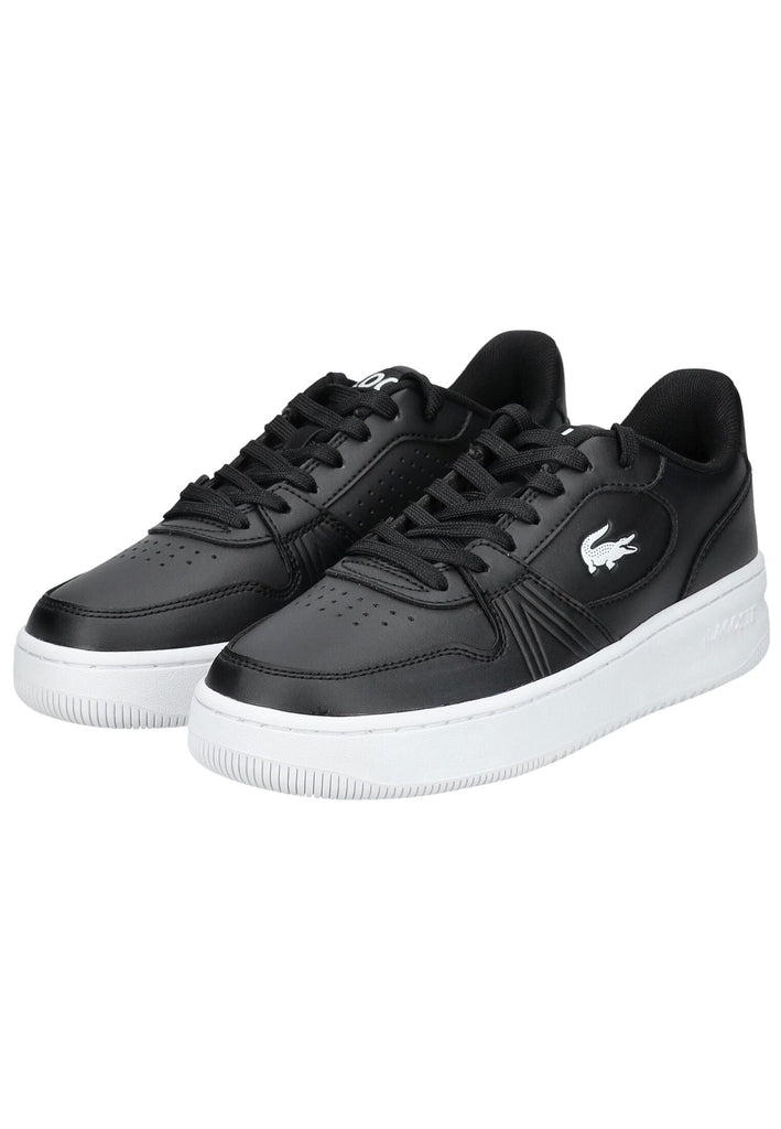 Lacoste Sneaker Lederimitat Schwarz/Weiß