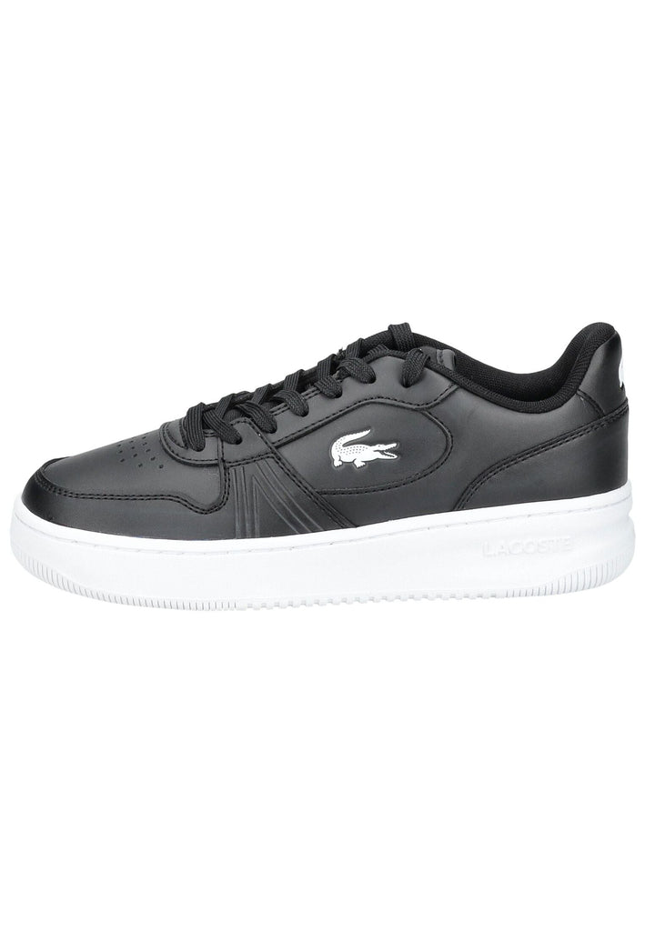 Lacoste Sneaker Lederimitat Schwarz/Weiß