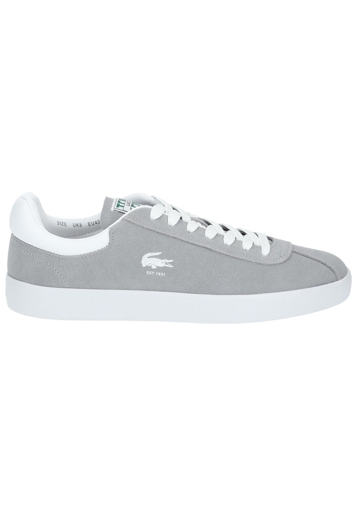 Lacoste Sneaker Lederimitat/Textil Grau/Weiß