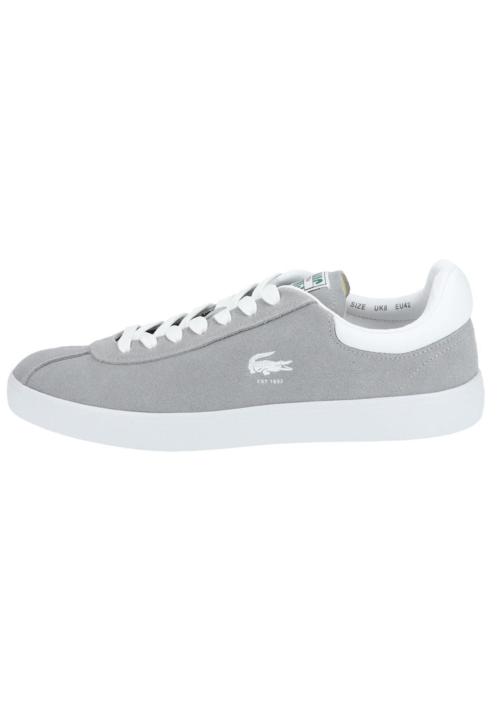 Lacoste Sneaker Lederimitat/Textil Grau/Weiß