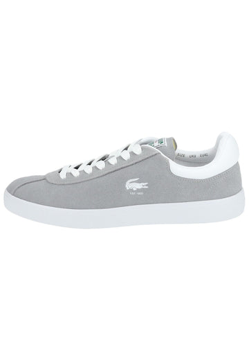 Lacoste Sneaker Lederimitat/Textil Grau/Weiß