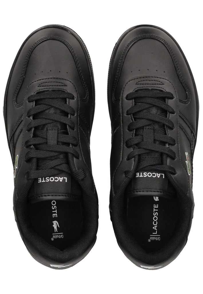 Lacoste Sneaker Lederimitat/Textil Schwarz/Schwarz