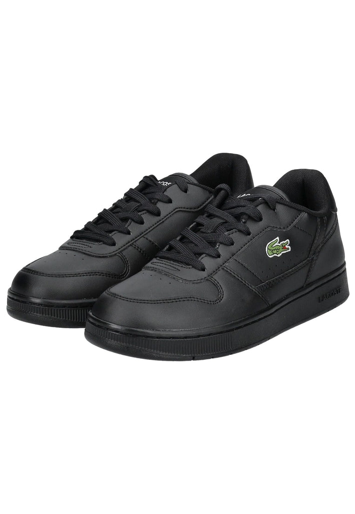 Lacoste Sneaker Lederimitat/Textil Schwarz/Schwarz