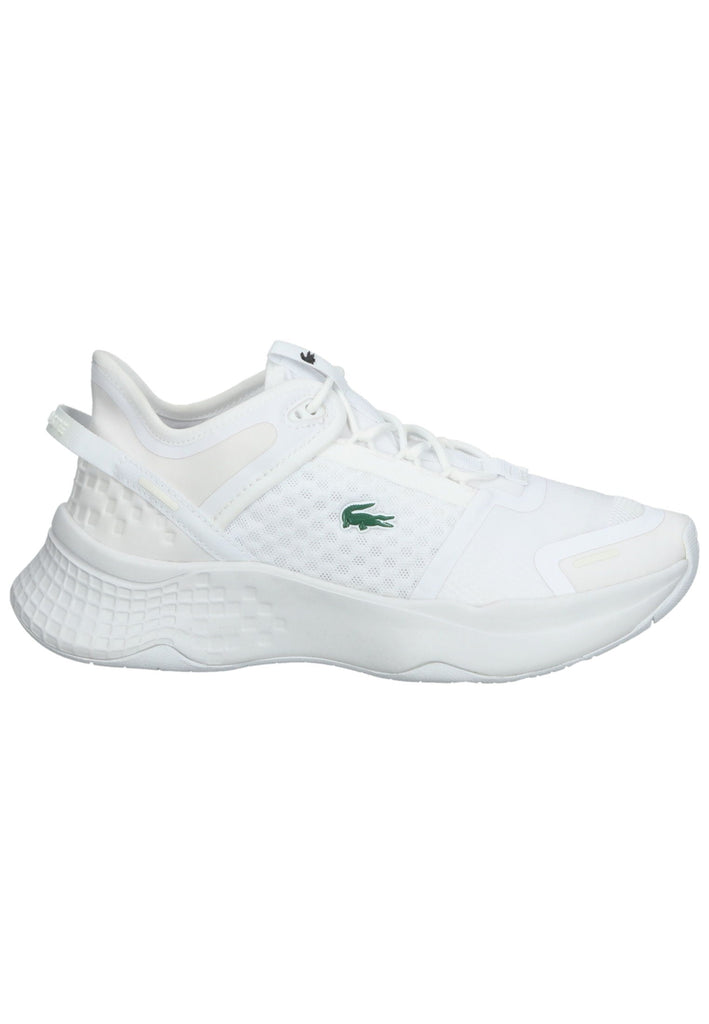 Lacoste Sneaker Lederimitat/Textil Weiß