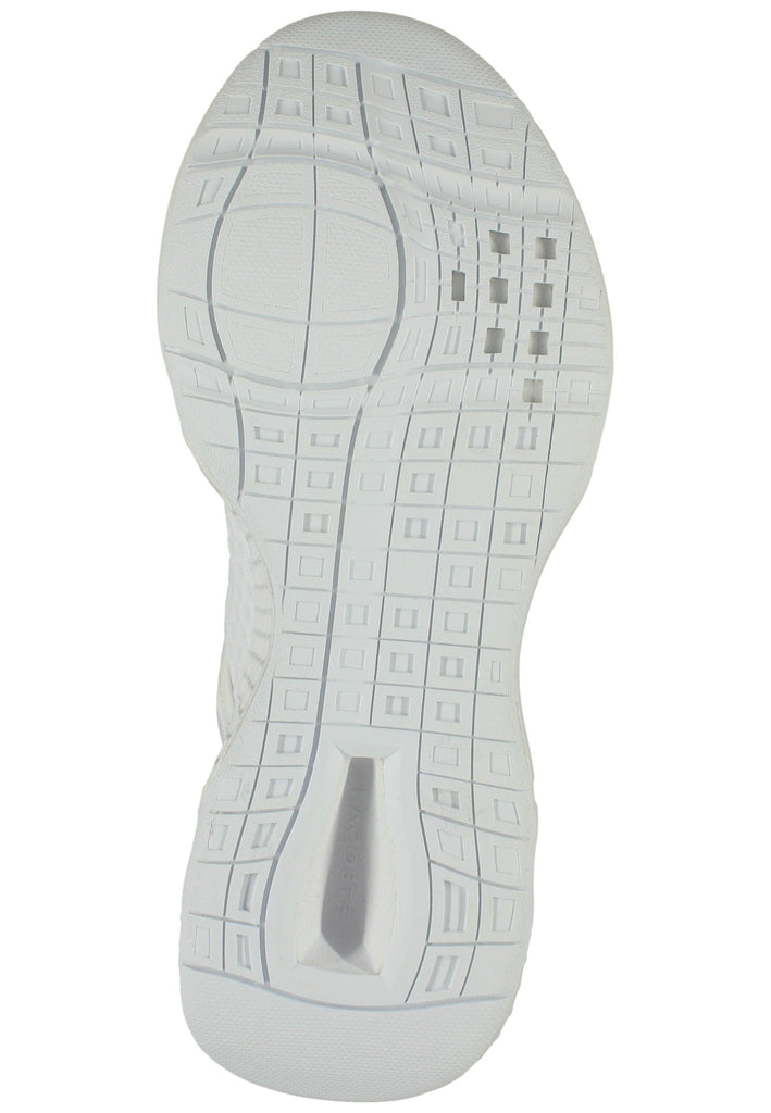 Lacoste Sneaker Lederimitat/Textil Weiß