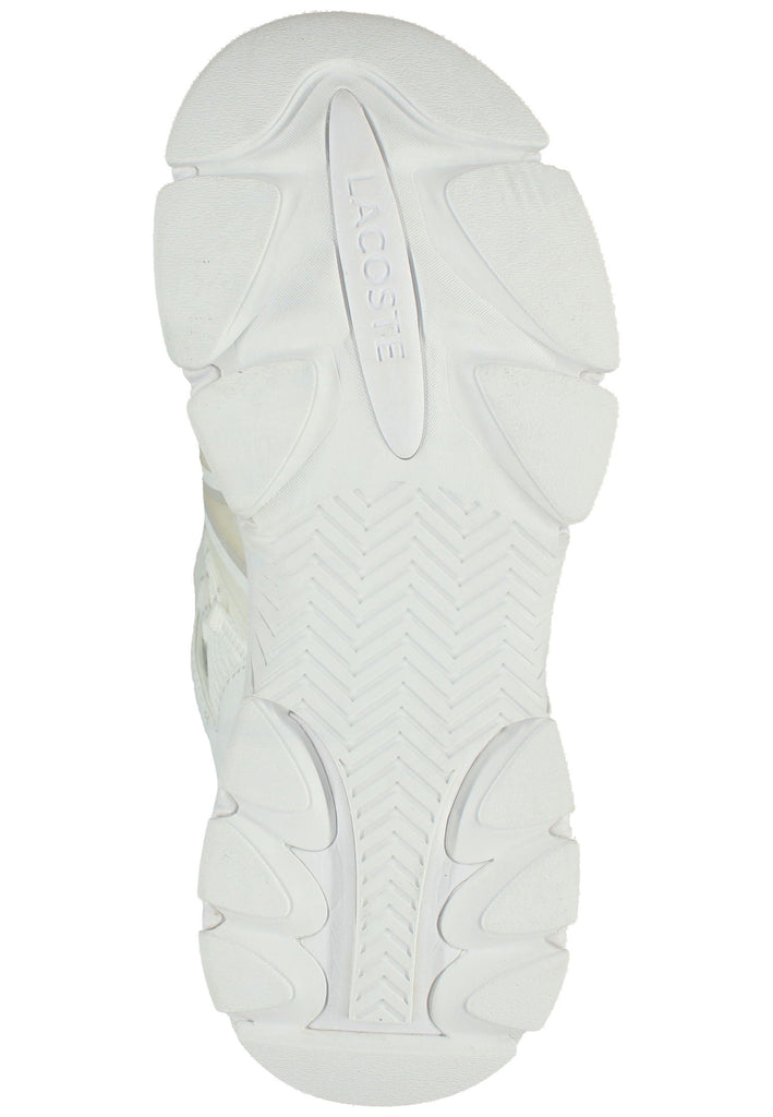 Lacoste Sneaker Lederimitat/Textil Weiß Kombi
