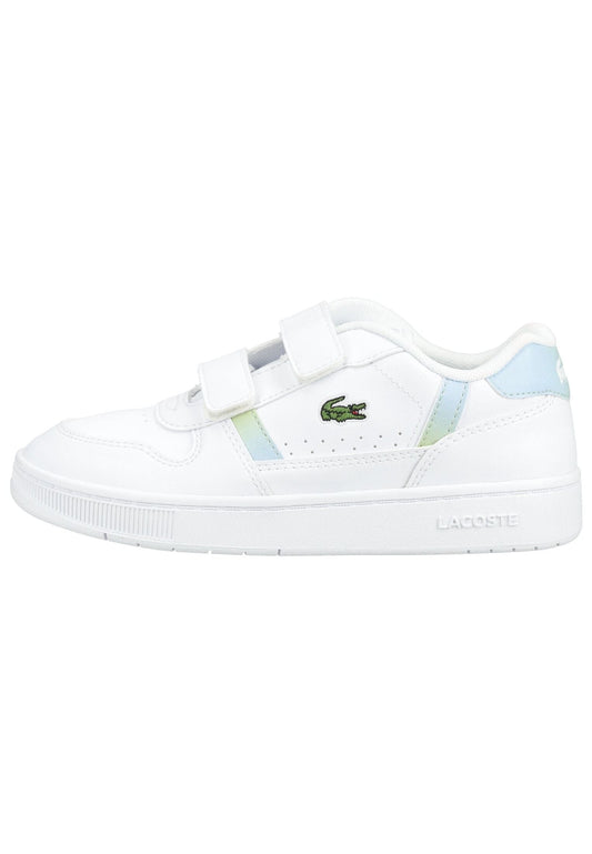 Lacoste Sneaker Lederimitat/Textil Weiß Kombi