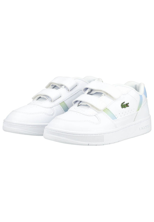 Lacoste Sneaker Lederimitat/Textil Weiß Kombi