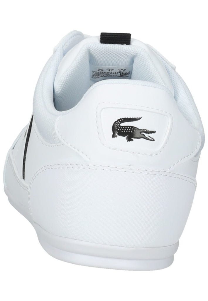 Lacoste Sneaker Lederimitat/Textil Weiß/Schwarz