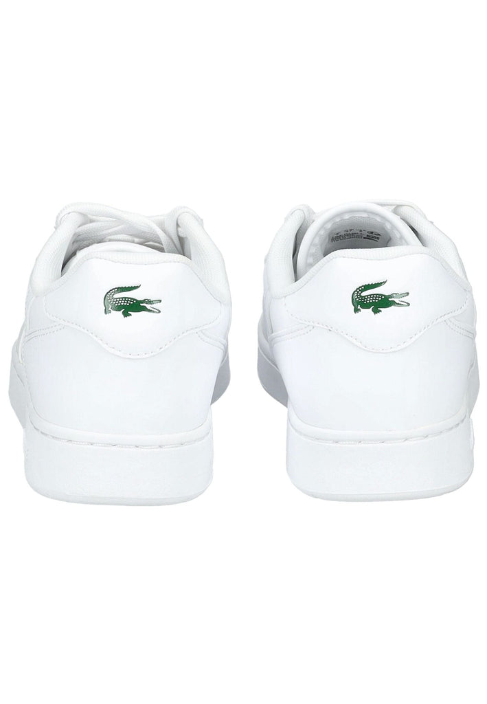 Lacoste Sneaker Lederimitat/Textil Weiß/Weiß